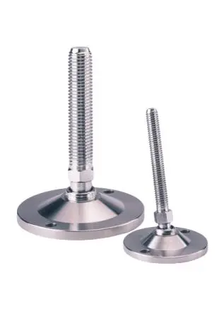 Produktfoto 1 von Nu-Tech Engineering Verstellbarer Fuß M16 bis 2500 kg x 125 mm, bis 10° neigbar Edelstahl, Ø 100 mm x 158 mm