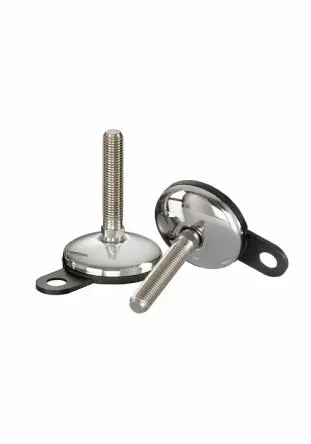 Produktfoto 1 von Nu-Tech Engineering Verstellbarer Fuß M16 bis 1000 kg x 200 mm, bis 3,5° neigbar Edelstahl, Ø 100 mm x 238 mm