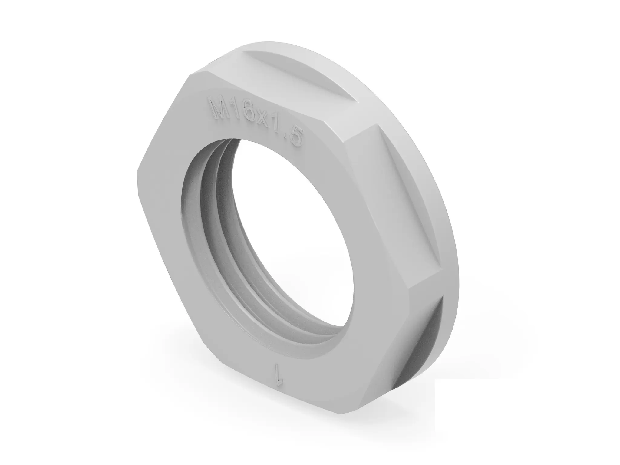 Produktfoto 1 von Entrelec 1SNG60700 Kabelverschraubung Mutter M16 Polyamid 6 Hellgrau IP66, IP68 -20 °C / 100 °Cmax.