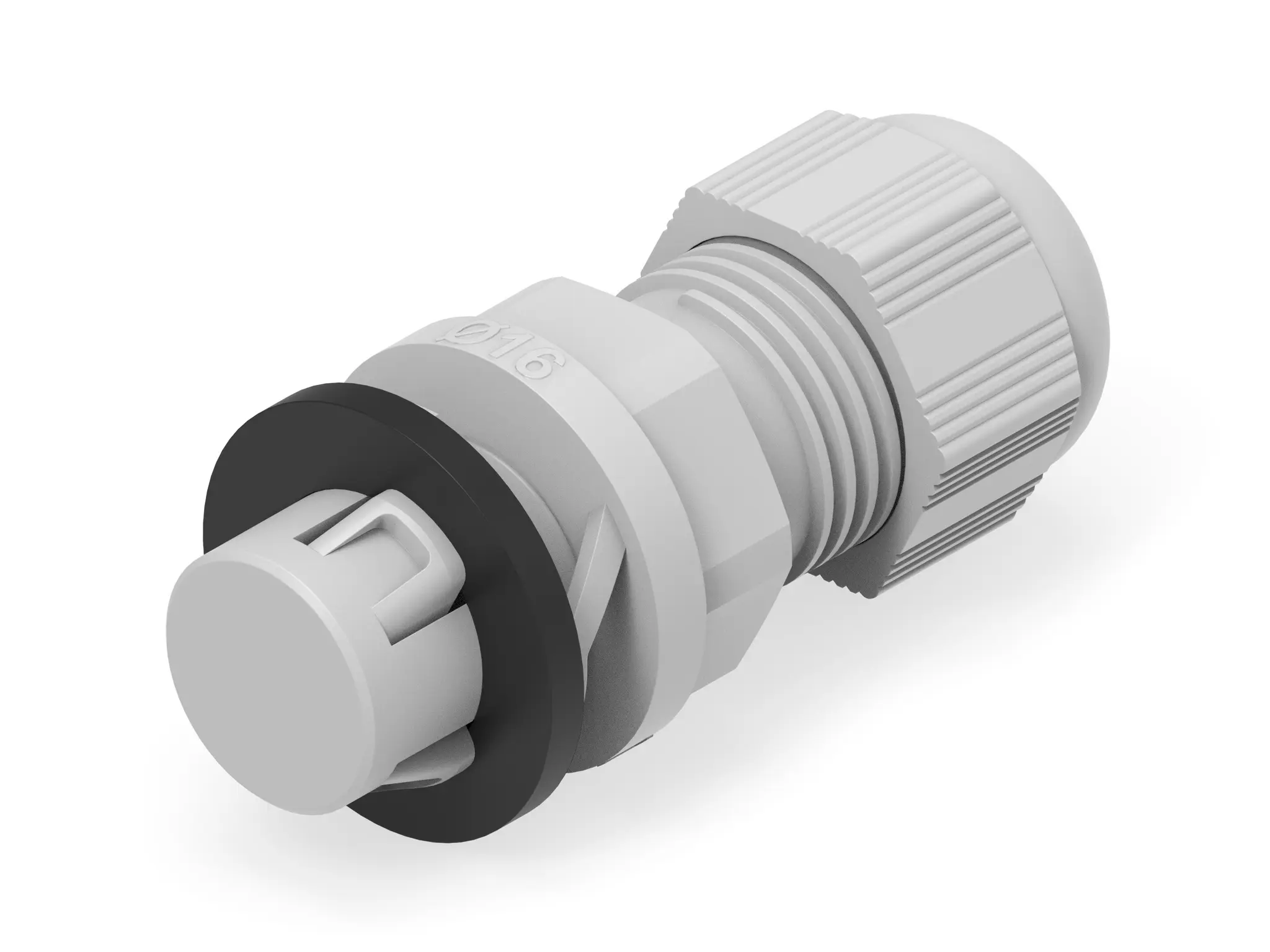 Produktfoto 1 von Entrelec 1SNG Kabelverschraubung, PG13.5 Polyamid 6 Hellgrau 3 mm/ 10 mm, IP68, IP66