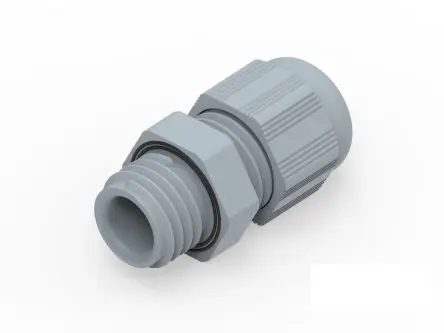 Produktfoto 1 von Entrelec 1SNG Kabelverschraubung, M12 Polyamid 6 Grau 3 mm/ 6.5 mm, IP66, IP68