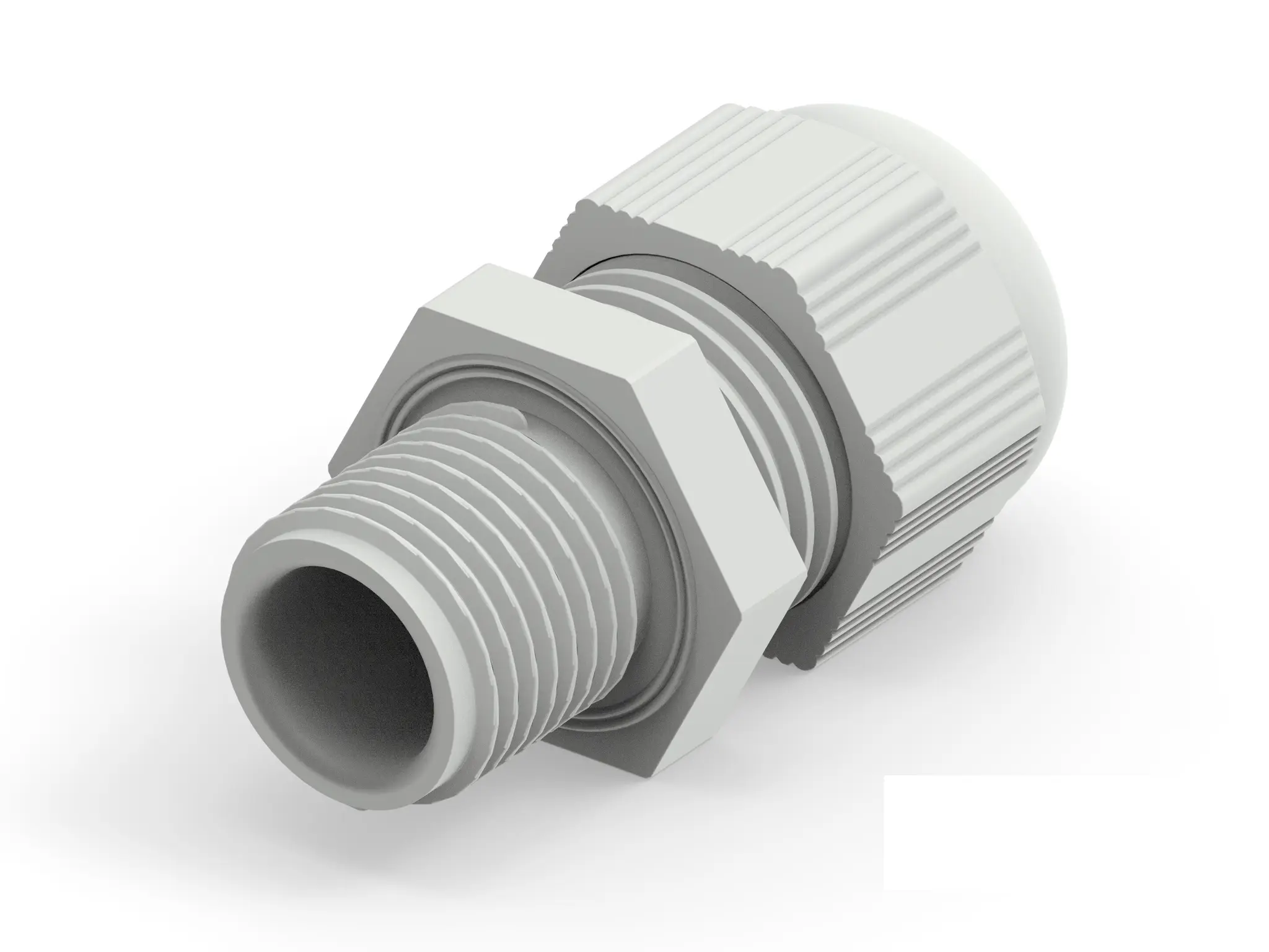Entrelec 1SNG Kabelverschraubung, M16 Polyamid 6 Hellgrau 4 mm/ 8 mm, IP66, IP68