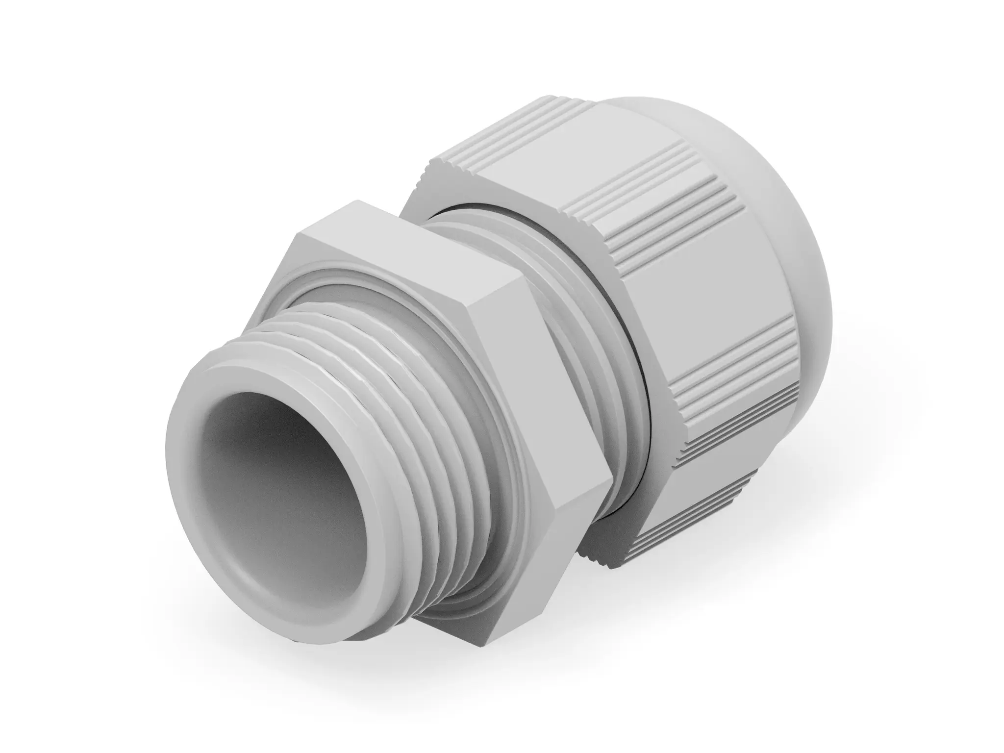 Entrelec 1SNG Kabelverschraubung, M20 Polyamid 6 Hellgrau 6 mm/ 12 mm, IP68, IP66