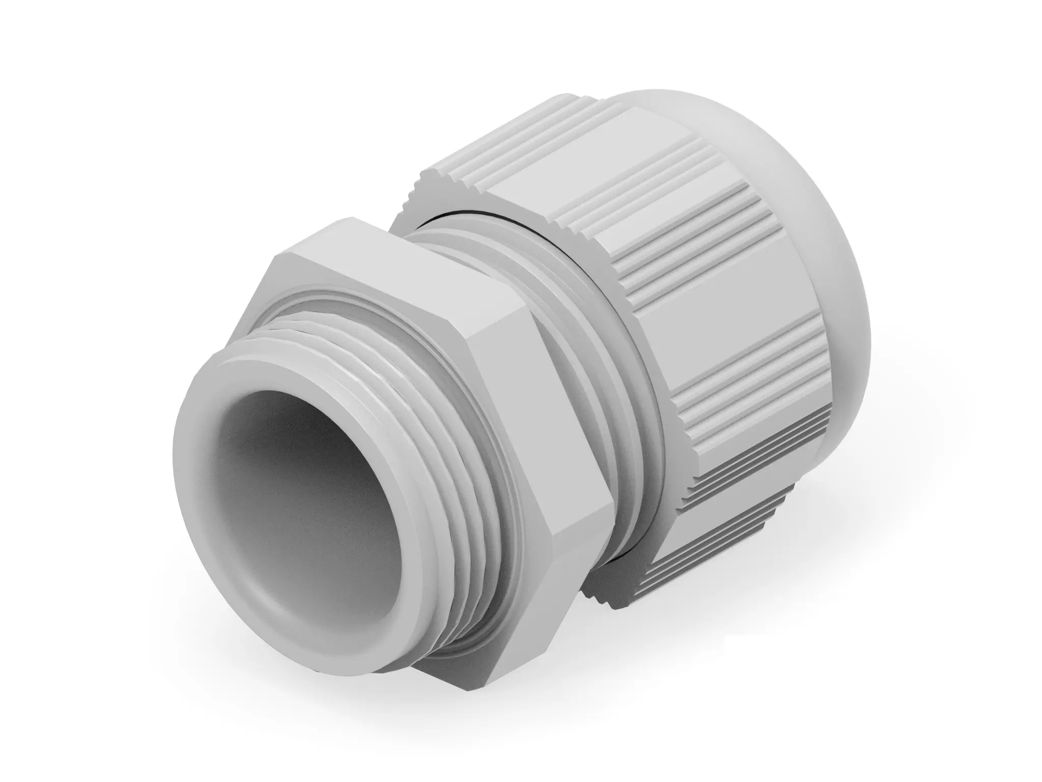 Entrelec 1SNG Kabelverschraubung, M25 Polyamid 6 Hellgrau 11 mm/ 17 mm, IP66, IP68