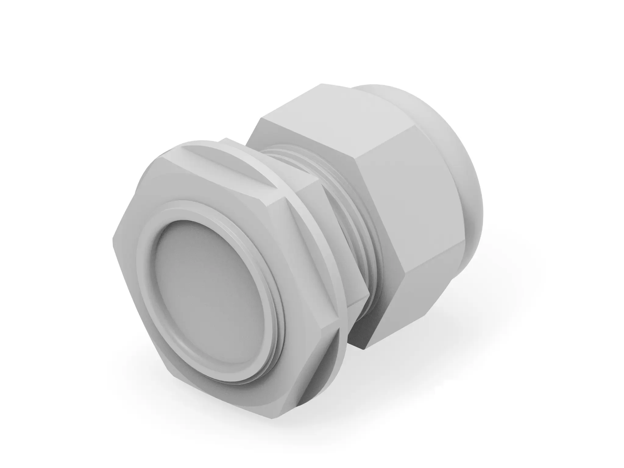 Produktfoto 1 von Entrelec 1SNG Kabelverschraubung, M32 Polyamid 6 Hellgrau 15 mm/ 21 mm, IP66, IP68
