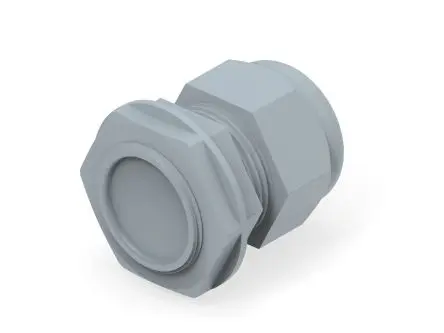 Produktfoto 1 von Entrelec 1SNG Kabelverschraubung, M32 Polyamid 6 Grau 15 mm/ 21 mm, IP66, IP68