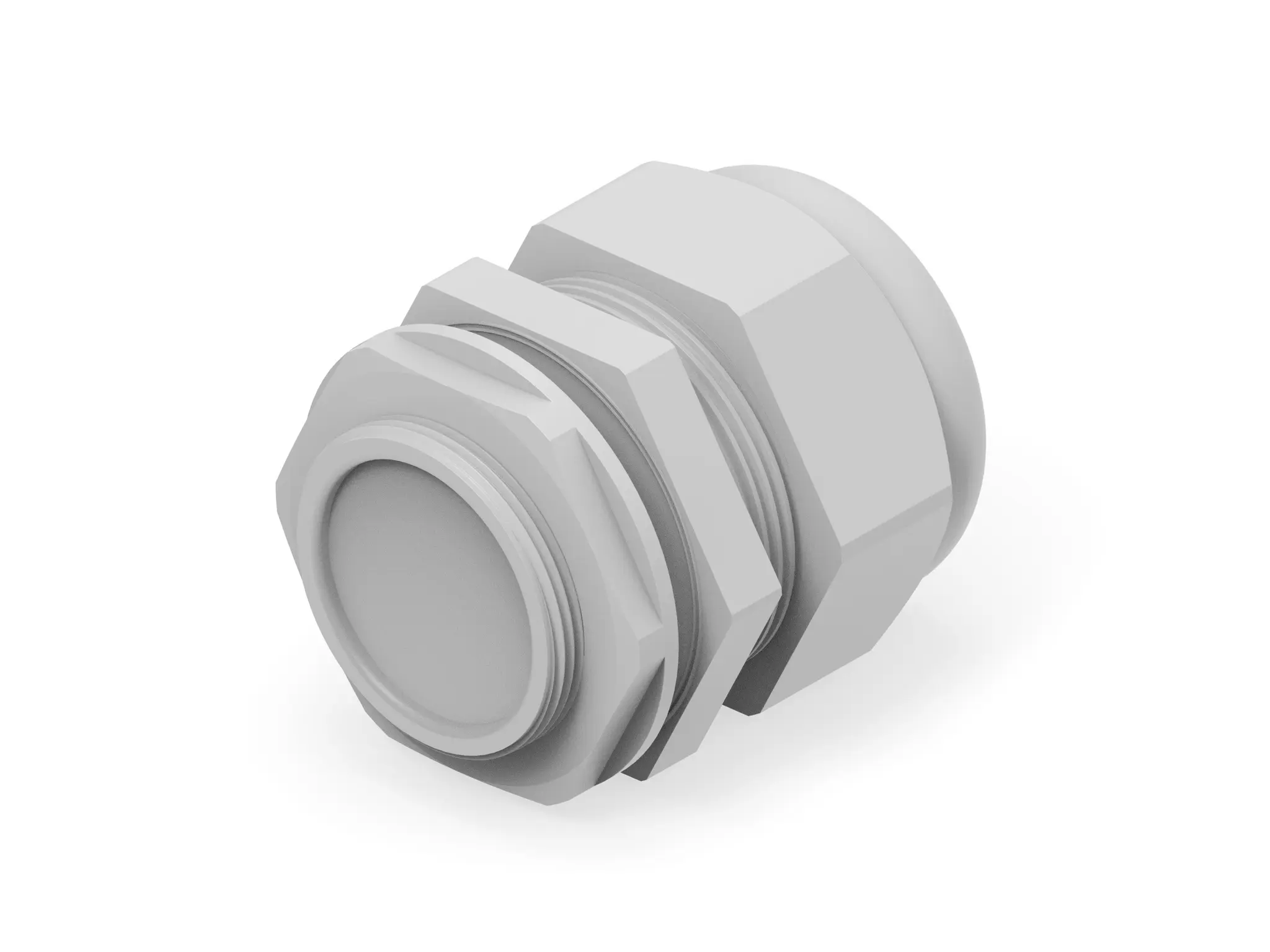 Produktfoto 1 von Entrelec 1SNG Kabelverschraubung, M40 Polyamid 6 Hellgrau 22 mm/ 32 mm, IP68, IP66