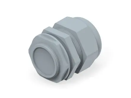 Produktfoto 1 von Entrelec 1SNG Kabelverschraubung, M40 Polyamid 6 Grau 22 mm/ 32 mm, IP66, IP68