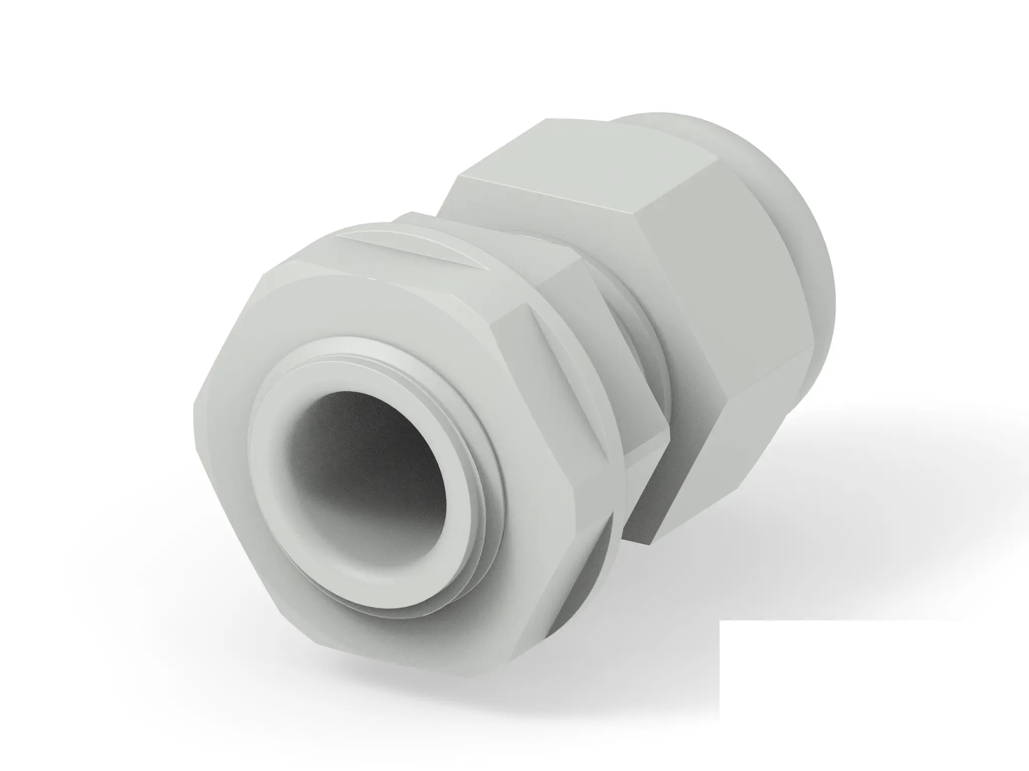 Produktfoto 1 von Entrelec 1SNG Kabelverschraubung, PG9 Polyamid 6 Hellgrau 4 mm/ 8 mm, IP66, IP68