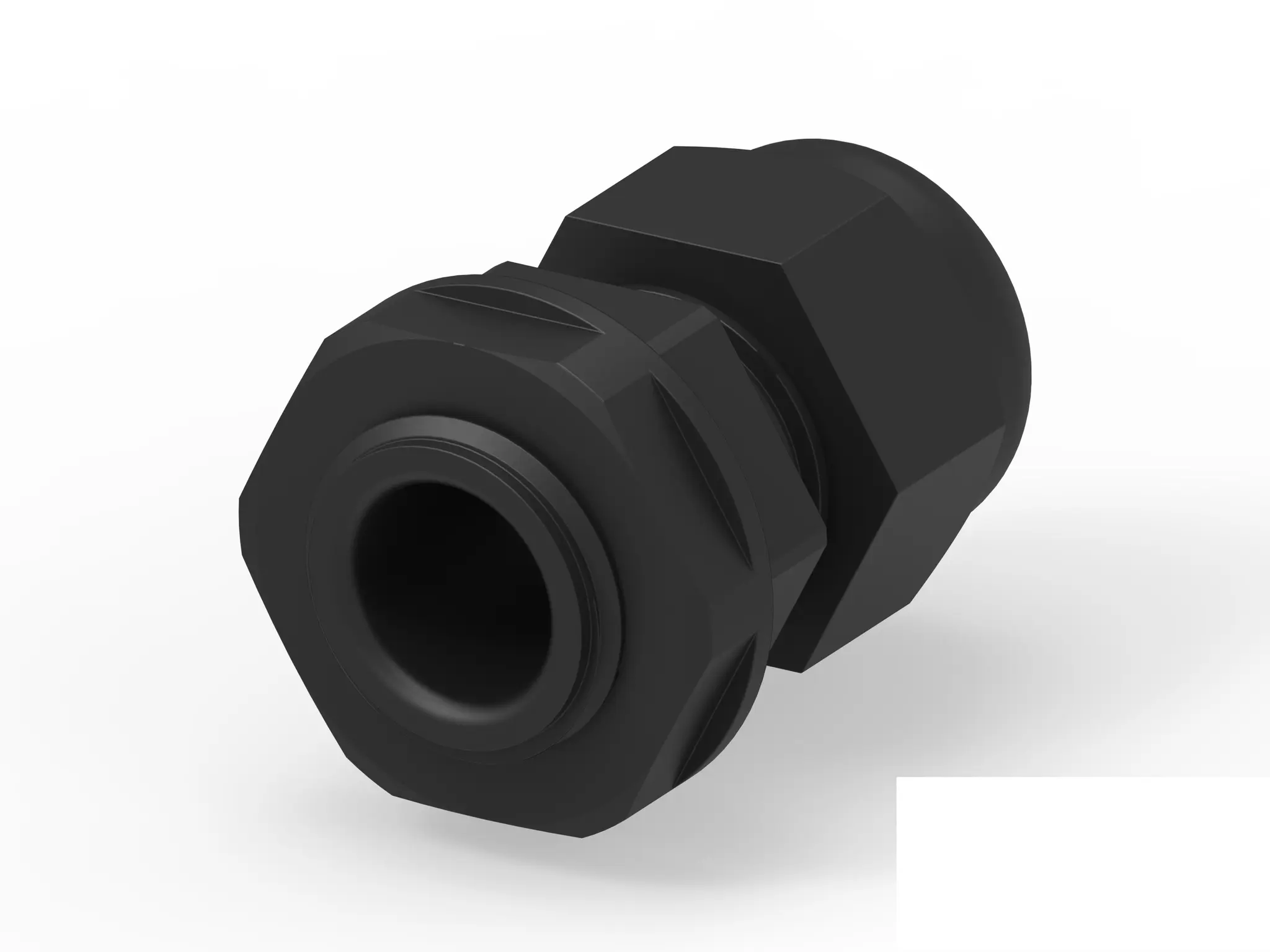 Produktfoto 1 von Entrelec 1SNG Kabelverschraubung, PG9 Polyamid 6 Schwarz 4 mm/ 8 mm, IP66, IP68