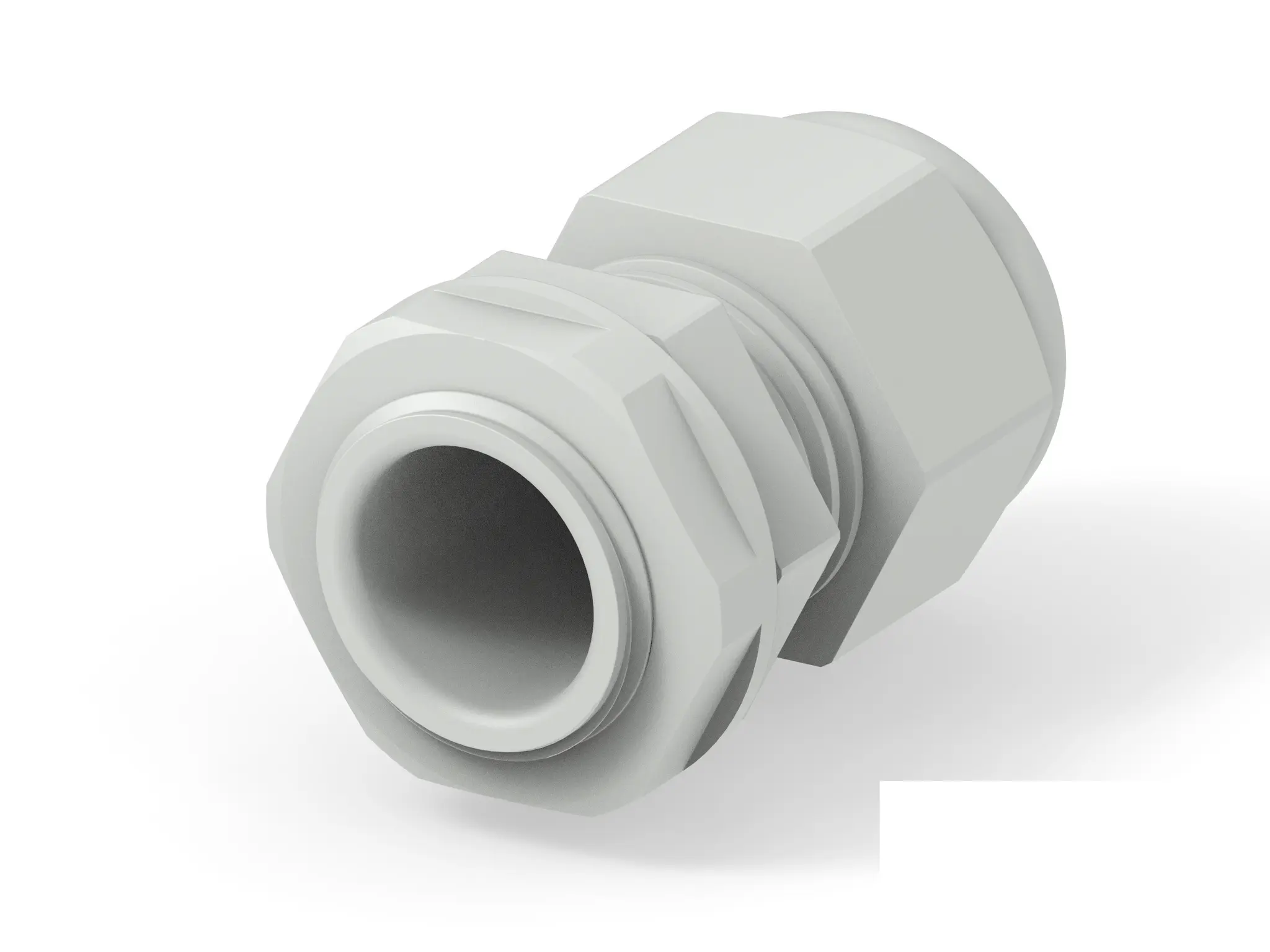 Produktfoto 1 von Entrelec 1SNG Kabelverschraubung, PG11 Polyamid 6 Hellgrau 5 mm/ 10 mm, IP68, IP66