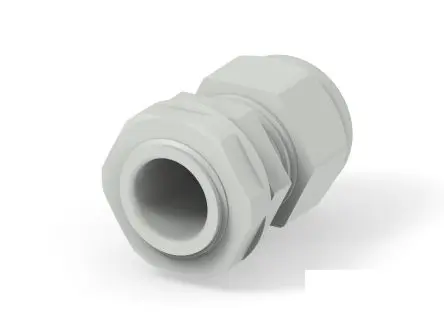 Produktfoto 1 von Entrelec 1SNG Kabelverschraubung, PG13.5 Polyamid 6 Hellgrau 6 mm/ 12 mm, IP68, IP66