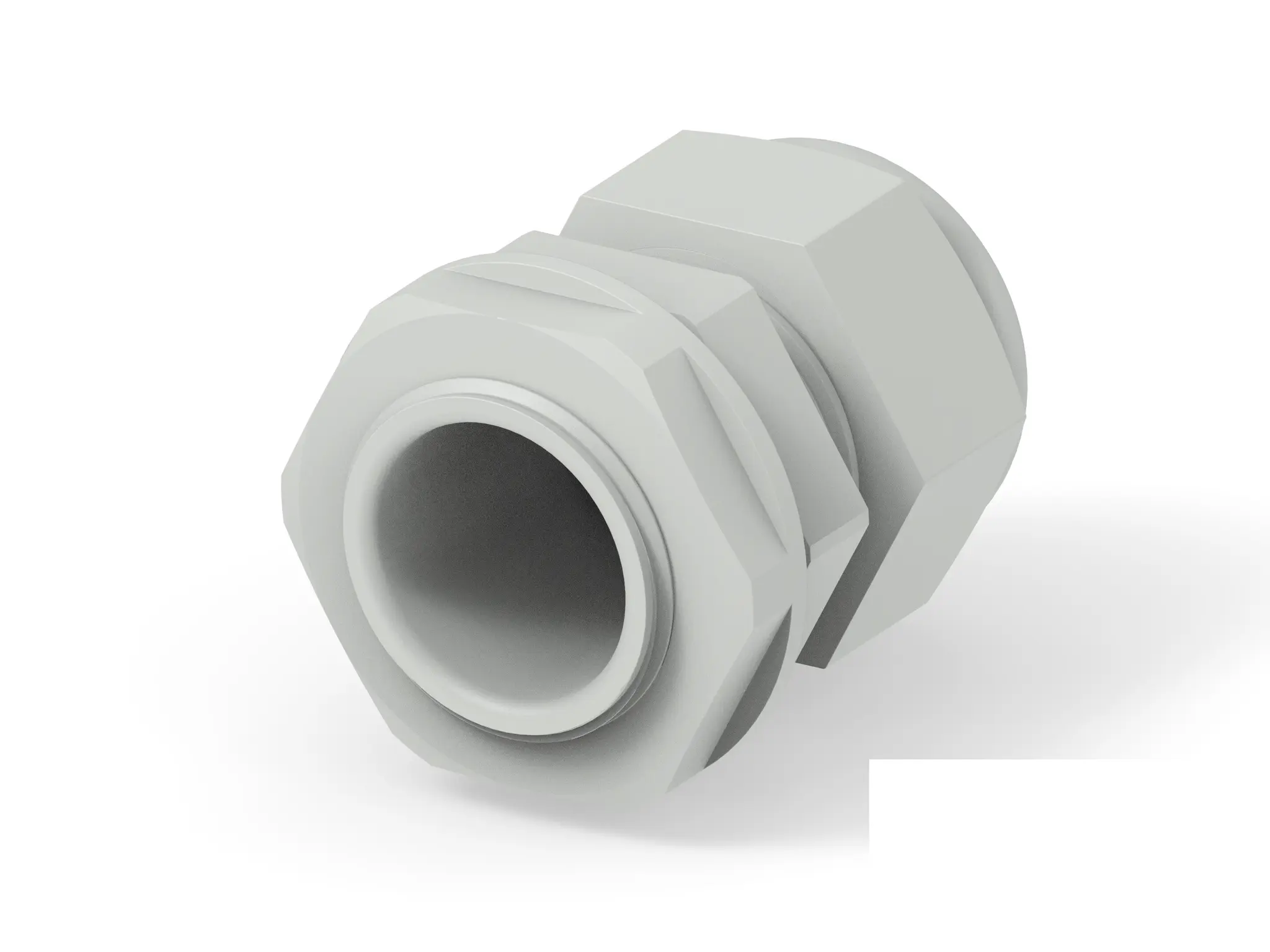 Produktfoto 1 von Entrelec 1SNG Kabelverschraubung, PG16 Polyamid 6 Hellgrau 10 mm/ 14 mm, IP66, IP68