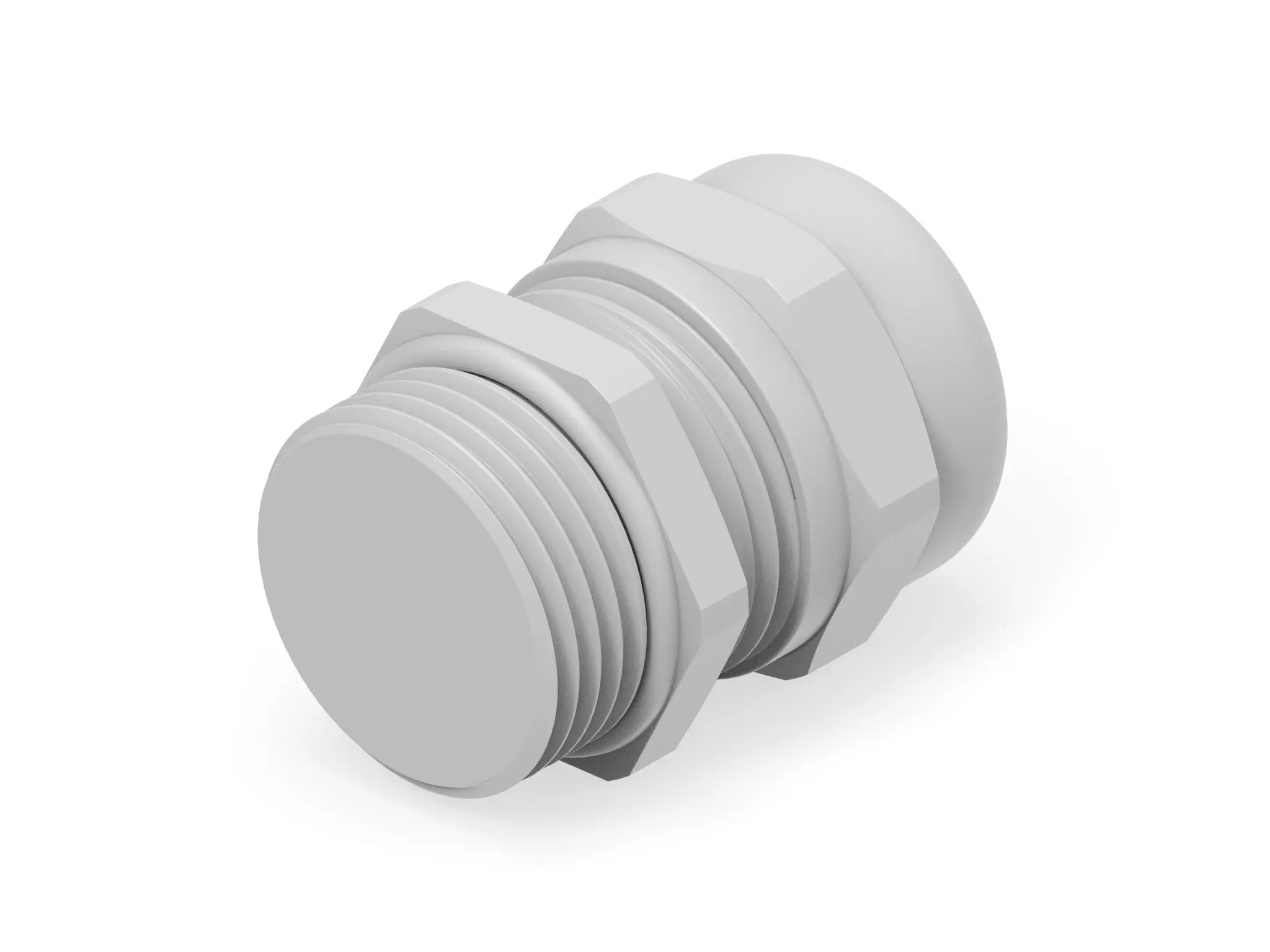 Produktfoto 1 von Entrelec 1SNG Kabelverschraubung, M16 Polyamid 6 Hellgrau 4 mm/ 8 mm, IP68, IP66