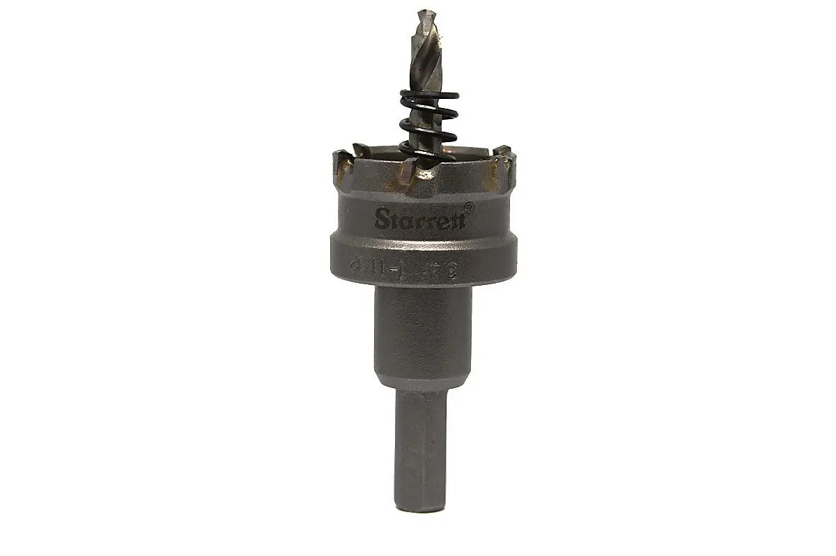 Produktfoto 1 von Starrett Edelstahl  Vorbohrer-Dorn mit Zentrierbohrer, Ø 34mm / Bohrtiefe 16mm