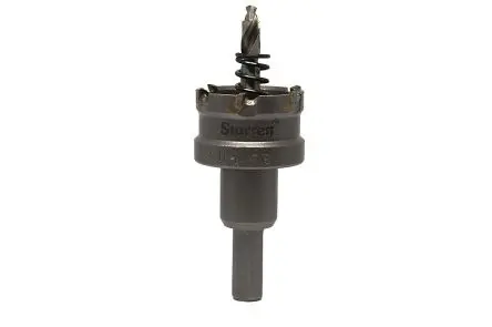 Produktfoto 1 von Starrett, Ø 34 mm Edelstahl Lochsäge Zentrierbohrer inkl. Blech, Nichteisen-Leichtmetall, Gusseisen und Glasfasern,