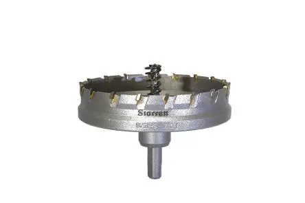 Produktfoto 1 von Starrett, Ø 100 mm Edelstahl Lochsäge Zentrierbohrer inkl. 100-Stk. / Bohrtiefe 16 mm