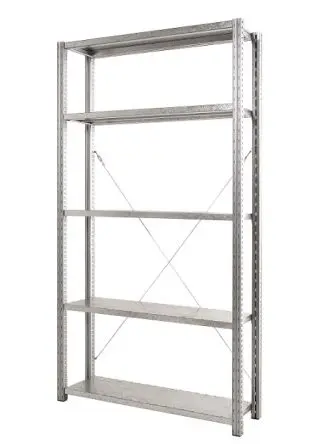 Manorga Aufbewahrungsregal Typ Adaptives Starten aus Stahl in Grau, 2000 mm x 1000mm x 500 mm
