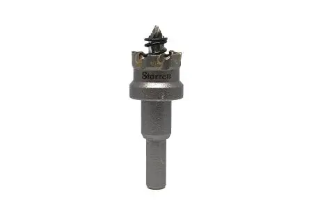 Produktfoto 1 von Starrett, Ø 25 mm Edelstahl Lochsäge Zentrierbohrer inkl. Nichteisenmetall, Gusseisen, Fiberglas, Blech, Edelstahl