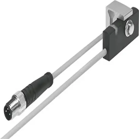Produktfoto 1 von Festo SMT-Serie Kabel mit Stecker 24V Induktiver Näherungssensor Näherungssensor LED Signalleuchten, IP65, IP68