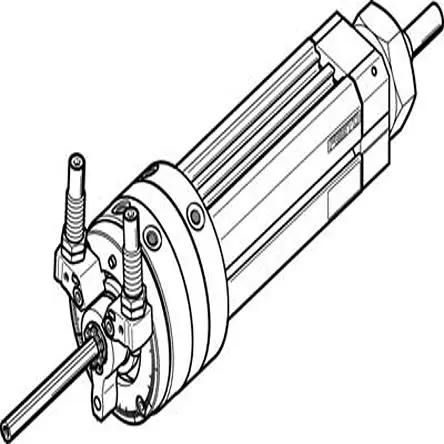 Produktfoto 1 von Festo DSL Pneumatischer Drehantrieb Doppeltwirkend, Bohrung Ø 16 mm, 8 bar 246 °