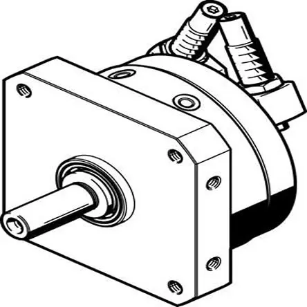 Produktfoto 1 von Festo DSM Pneumatischer Drehantrieb Doppeltwirkend, Bohrung Ø 25 mm, 10 bar 246 °