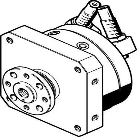 Produktfoto 1 von Festo DSM Pneumatischer Drehantrieb Doppeltwirkend, Bohrung Ø 25 mm, 10 bar 246 °