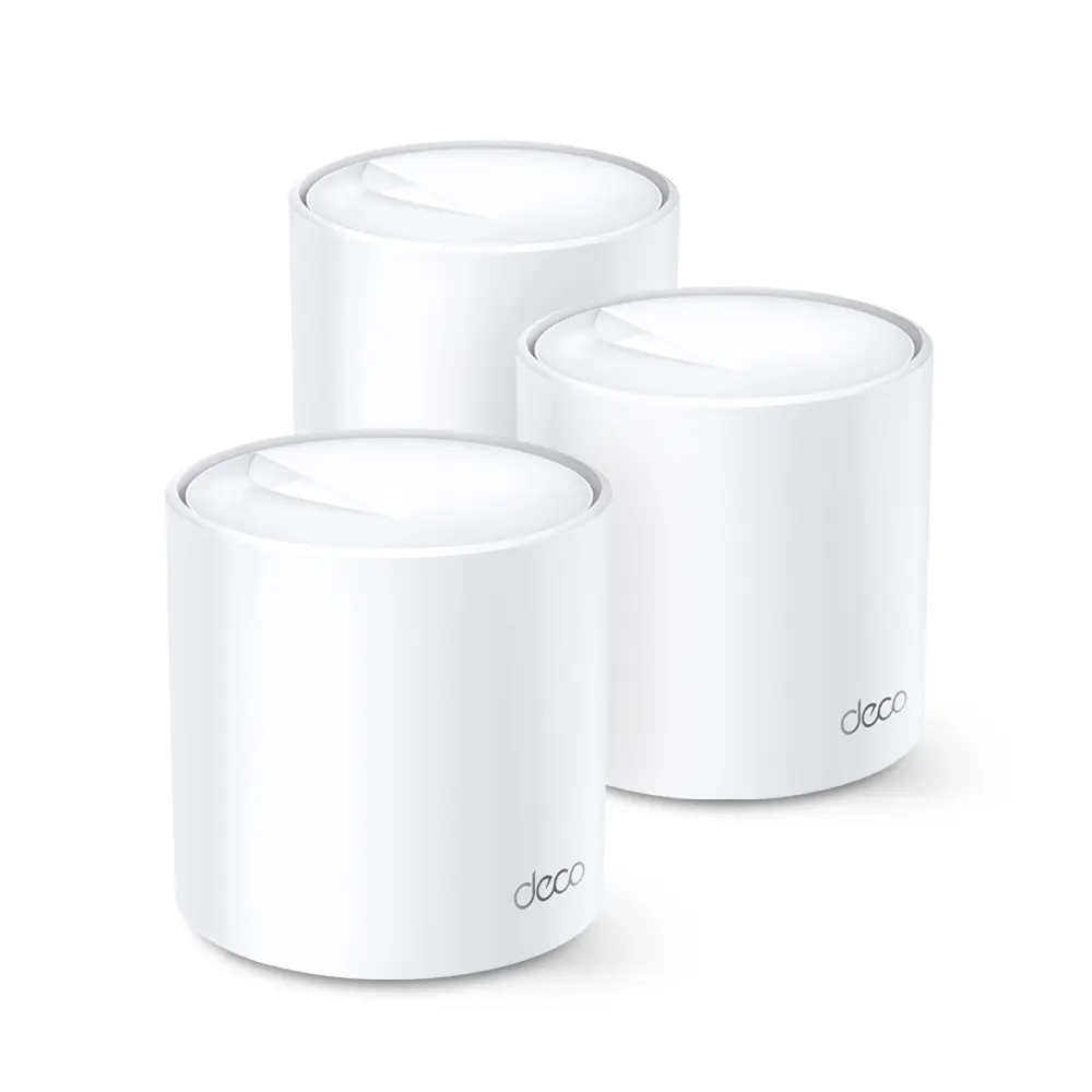 Produktfoto 1 von TP-Link Deco X20 WLAN Router WLAN 2.4GHz, 5 GHz WLAN 6 IEEE 802.11 a/b/g/n 1201Mbps 2-Port