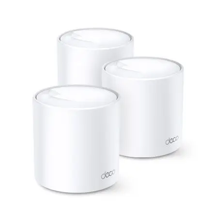 Produktfoto 1 von TP-Link Deco X20 WLAN Router WLAN 2.4GHz, 5 GHz WLAN 6 IEEE 802.11 a/b/g/n 1201Mbps 2-Port