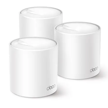 Produktfoto 1 von TP-Link Deco X50 WLAN Router WLAN 3.0Gbit/s 2.4GHz, 5 GHz WLAN 6 IEEE 802.11 a/b/g/n 2402Mbit/s 1-Port