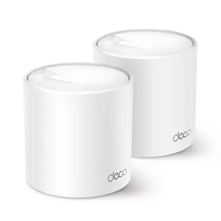 Produktfoto 1 von TP-Link Deco X60 WLAN Router WLAN 2.4GHz, 5 GHz WLAN 6 IEEE 802.11 a/b/g/n 4804Mbps 2-Port