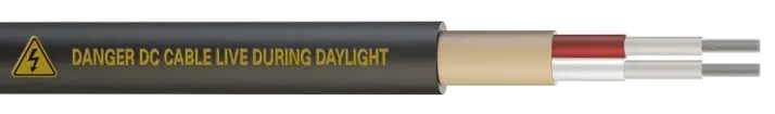 Produktfoto 1 von RS PRO RS PRO Doppelt isoliertes Netzkabel, 2-adrig Schwarz /Ø 15 mm Außen-ø , 50 m 90 °C, 1500 V dc, Tuff
