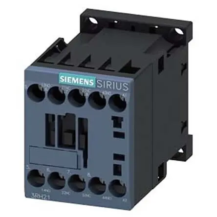 Produktfoto 1 von Siemens 3RH2 Hilfsschütz 110V ac-Spule, 4-polig, 690V ac / 10 A 690V ac 2 Schließer/2 Öffner