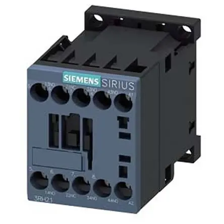 Produktfoto 1 von Siemens 3RH2 Hilfsschütz 240V ac-Spule, 4-polig, 690V ac / 10 A 690V ac 3 Schließer, 1 Öffner