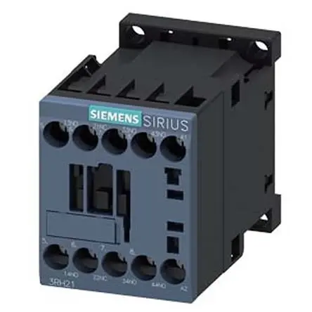 Produktfoto 1 von Siemens 3RH2 Hilfsschütz 480V ac-Spule, 4-polig, 690V ac / 10 A 690V ac 3 Schließer, 1 Öffner