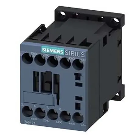 Produktfoto 1 von Siemens 3RH2 Hilfsschütz 24V dc-Spule, 4-polig, 690V ac / 10 A 690V ac 3 Schließer, 1 Öffner