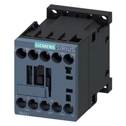 Produktfoto 1 von Siemens 3RH2 Hilfsschütz 24V dc-Spule, 4-polig, 690V ac / 10 A 690V ac 2 Schließer/2 Öffner