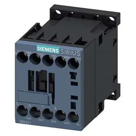Produktfoto 1 von Siemens 3RH2 Hilfsschütz 24V dc-Spule, 4-polig, 690V ac / 10 A 690V ac 2 Schließer/2 Öffner