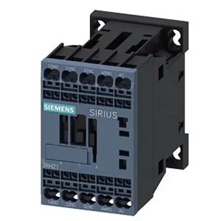 Produktfoto 1 von Siemens 3RH2 Hilfsschütz 110V ac-Spule, 4-polig, 690V ac / 10 A 690V ac 2 Schließer/2 Öffner