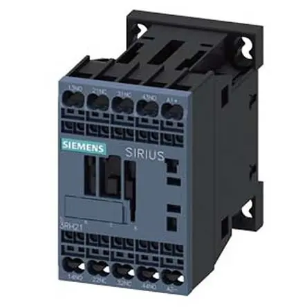 Produktfoto 1 von Siemens 3RH2 Hilfsschütz 48V dc-Spule, 4-polig, 690V ac / 10 A 690V ac 2 Schließer/2 Öffner
