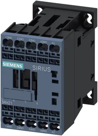 Produktfoto 1 von Siemens 3RH2 Hilfsschütz 230V ac-Spule, 4-polig, 690V ac / 10 A 690V ac 4 Schließer