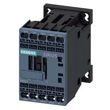 Produktfoto 1 von Siemens 3RH2 Hilfsschütz 24V dc, 34 V dc-Spule, 4-polig, 690V ac / 10 A 690V ac 3 Schließer, 1 Öffner
