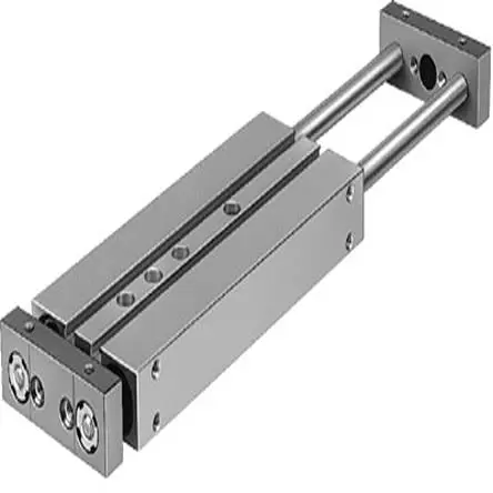 Produktfoto 1 von Festo DPZJ-25-10-P-A-S2 159959 Pneumatik-Führungszylinder 10 mm Doppeltwirkend, Bohrung Ø 25 mm bis 1 Mpa