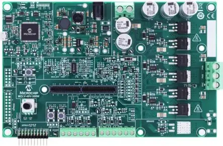 Produktfoto 1 von Microchip MCLV-48V-300W Entwicklungsboard, EV18H47A Motorsteuerung, für PIC32MC und PIC32C, PIC32MK