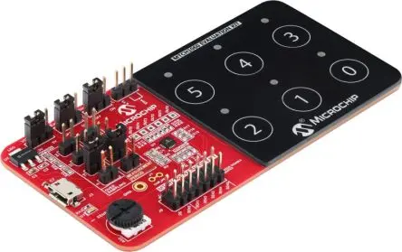 Produktfoto 1 von Microchip MTCH1060 Evaluierungskit MTCH1060, Evaluierungsplatine Entwicklungstool Sensor, Kapazitiver Berührungssensor