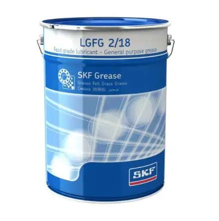 Produktfoto 1 von SKF SKF LGFG 2/18 Mineralöl Fett Braun Lebensmittelsicher -30 °C bis 140 °C, Eimer 18 kg