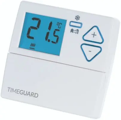 Produktfoto 1 von Timeguard Programastat Plus Thermostat, 1 bis 9 Stunden Programm 3 A / 230V ac Öffner/Schließer, 40 °C, 0 °C 230V ac