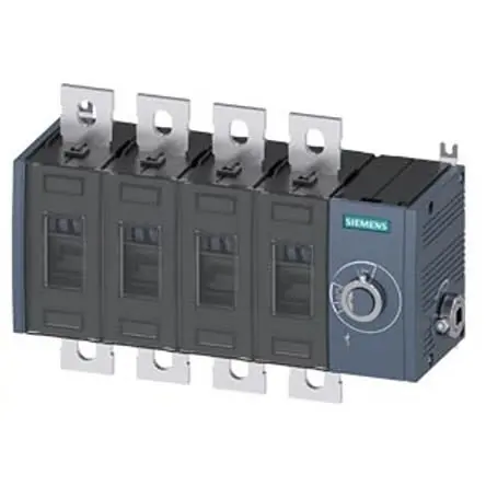 Produktfoto 1 von Siemens 3KD4044-0PE40-0 Trennschalter 4-polig Feststehend 315A 200 kW IP00, IP20