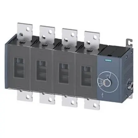 Produktfoto 1 von Siemens 3KD5044-0RE40-0 Trennschalter 4-polig Feststehend 1000A 710 kW IP00, IP20