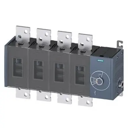 Produktfoto 1 von Siemens 3KD5244-0RE40-0 Trennschalter 4-polig Feststehend 1250A 900 kW IP00, IP20
